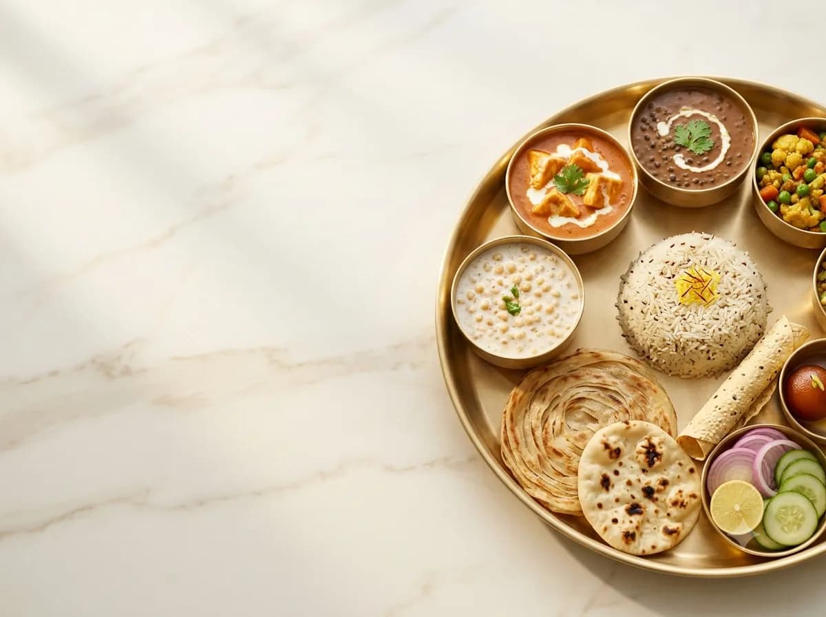Thali from the Laxman Bikaner menu, Ballabgarh