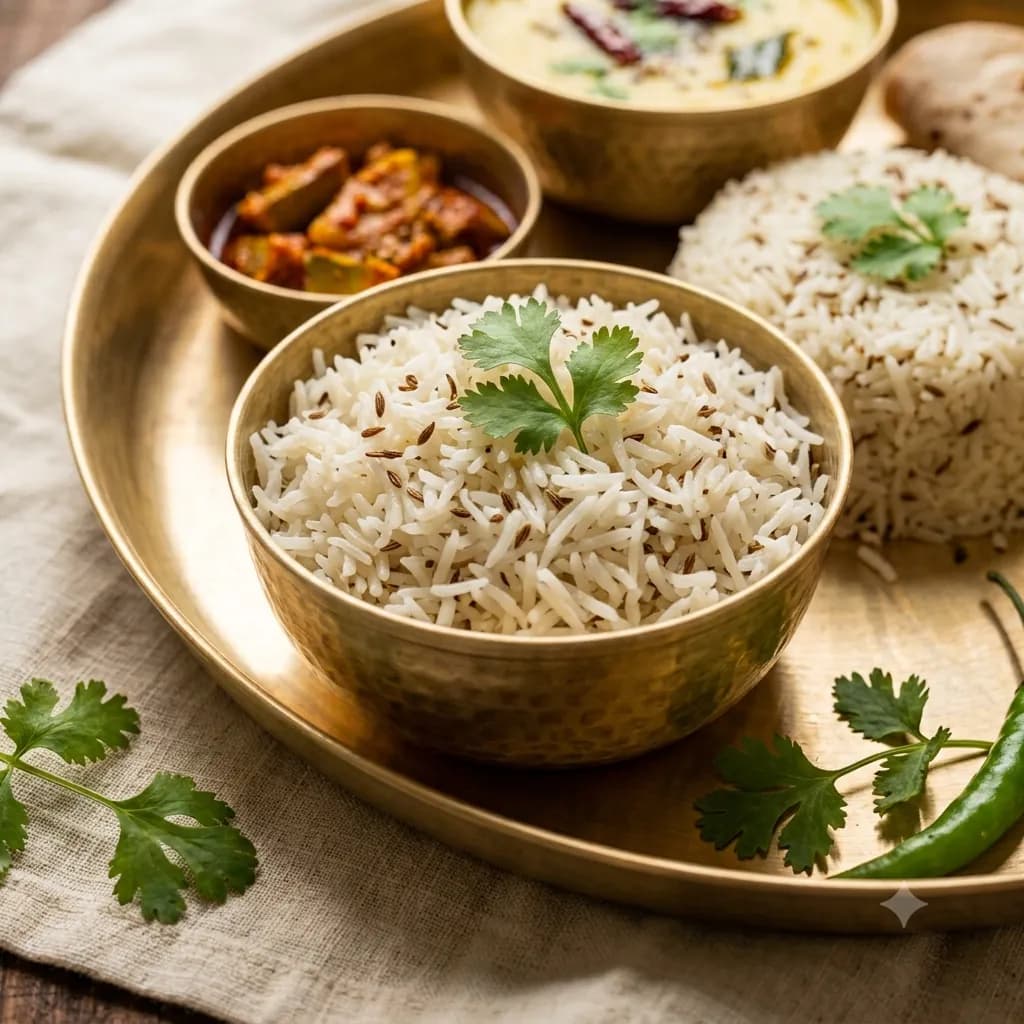 Jeera Rice in the Rasoi Tiffin from Laxman Bikaner, Ballabgarh