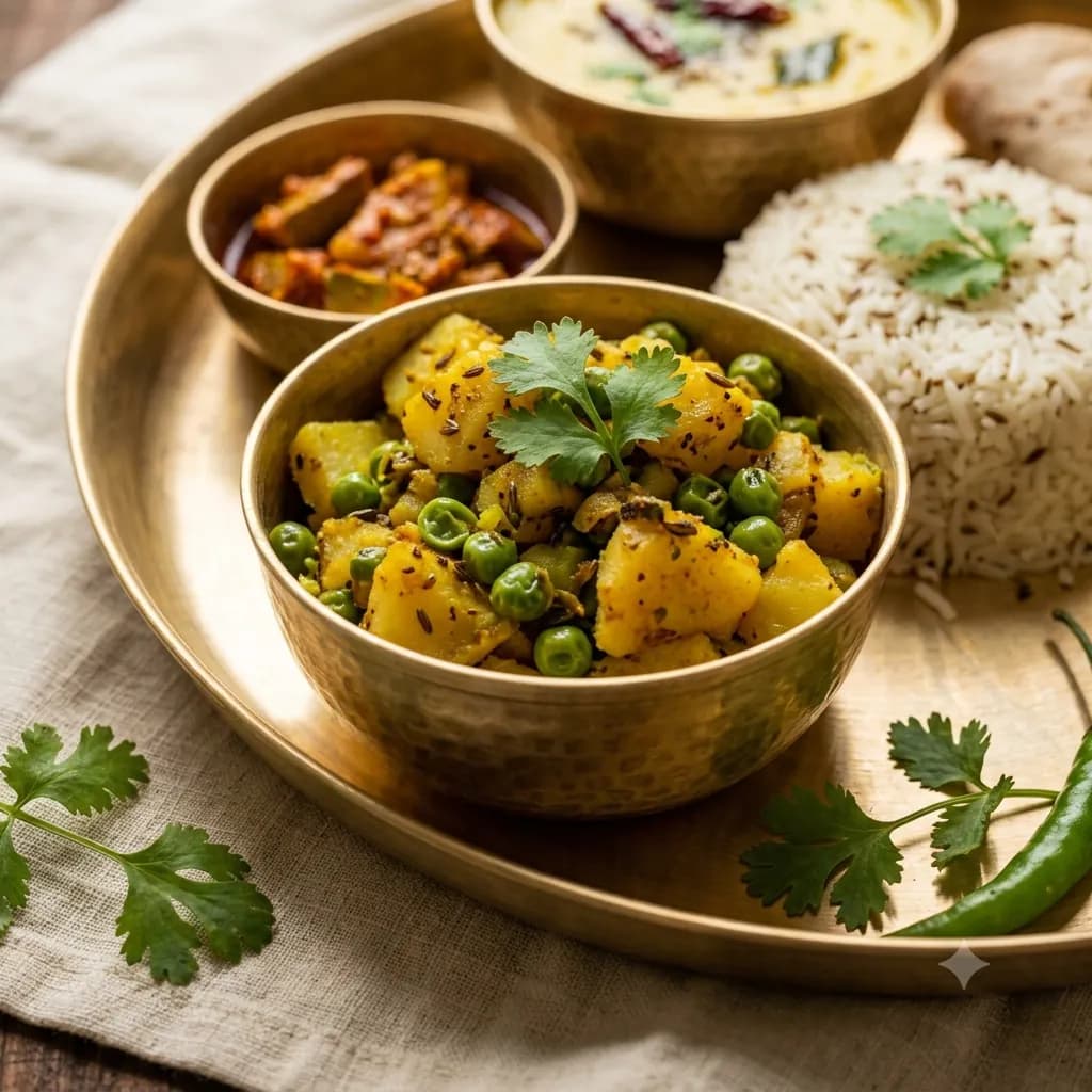 Sukhi Sabji in the Rasoi Tiffin from Laxman Bikaner, Ballabgarh