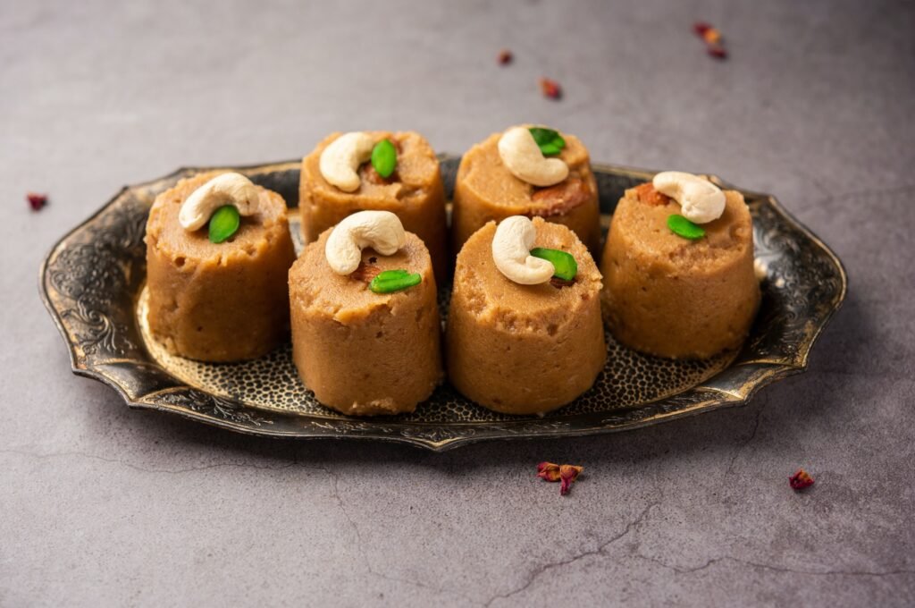 Atta Pinni is a traditional Punjabi winter delicacy, sweet made with wheat flour, ghee, dry fruits