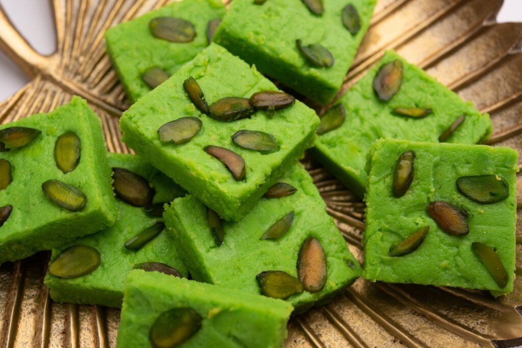 Pista Barfi or Pistachio Barfee